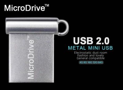Лот: 10622065. Фото: 1. Супер мини микро металлическая... USB-флеш карты