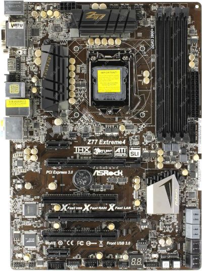 Лот: 12317608. Фото: 1. Комплект Asrock Z77 Extreme 4... Материнские платы