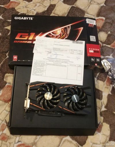 Лот: 13567575. Фото: 1. Gigabyte Radeon RX480 8Gb гарантия... Видеокарты