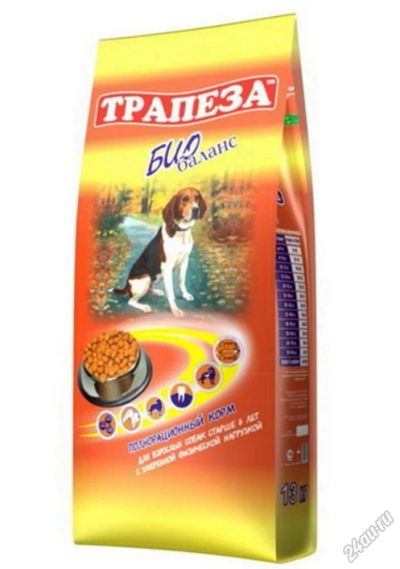 Лот: 5887154. Фото: 1. Корм Трапеза БИО Баланс для взрослых... Корма