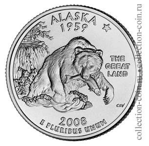 Лот: 11308304. Фото: 1. США 25 центов 2008 года. Серии... Америка