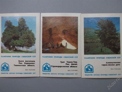 Лот: 1624647. Фото: 1. Памятники природы Узбекская ССР... Календари