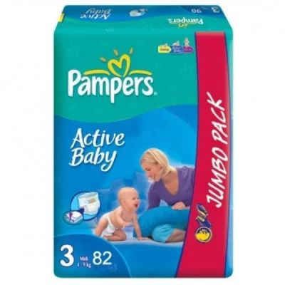 Лот: 3381939. Фото: 1. Подгузники Pampers Active baby... Детская гигиена