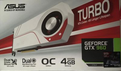 Лот: 10554300. Фото: 1. Видеокарта ASUS GeForce GTX 960... Видеокарты