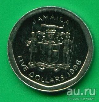 Лот: 8960208. Фото: 1. Ямайка 5 долларов 1996 (х347). Америка