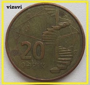Лот: 16856857. Фото: 1. Азербайджан 20 гяпиков 2006... Страны СНГ и Балтии