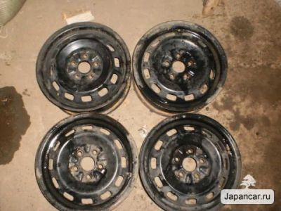 Лот: 3298545. Фото: 1. R14 5х100 Штамповка Toyota Комплект. Диски
