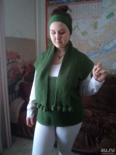 Лот: 13483425. Фото: 1. Вязанный комплект (женский) #5. Готовые изделия