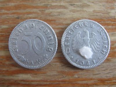 Лот: 11043818. Фото: 1. Германия 50 рейхспфеннигов 1941... Германия и Австрия