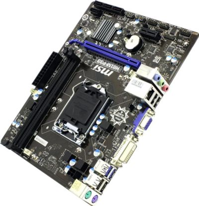 Лот: 12624505. Фото: 1. MSI H81M-P33 (LGA1150, Intel... Материнские платы