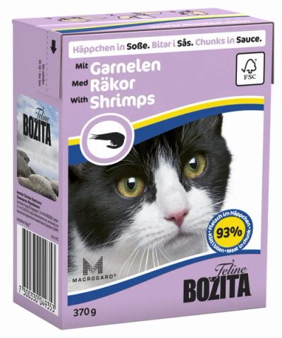 Лот: 4929996. Фото: 1. Bozita Feline Shrimps, мясные... Корма