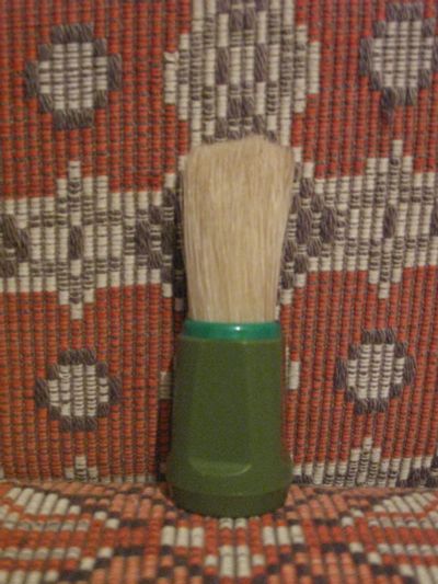 Лот: 18586629. Фото: 1. Помазок для бритья зеленый СССР. Укладка и стрижка волос, бритьё, эпиляция