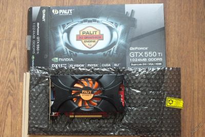 Лот: 5683945. Фото: 1. Palit GeForce GTX 550 Ti 900Mhz... Видеокарты