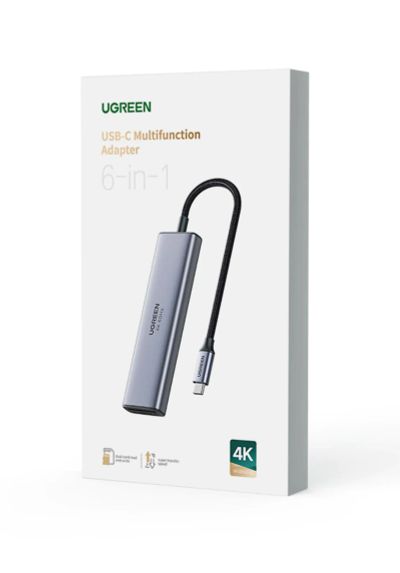 Лот: 19673023. Фото: 1. USB-концентратор Ugreen, 4K 60... Дата-кабели, переходники