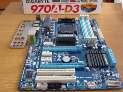 Лот: 3543248. Фото: 1. Материнская плата GigaByte GA-970A-D3... Материнские платы
