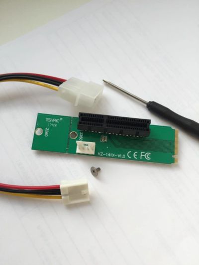 Лот: 10923336. Фото: 1. M 2 - PCI E переходник для подключения... Шлейфы, кабели, переходники