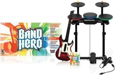 Лот: 276135. Фото: 1. Band Hero Band Kit [PS3]. Игровые приставки, консоли