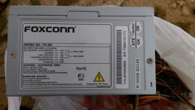Лот: 10554131. Фото: 1. Блок питания Foxconn FX-400A 400W. Корпуса, блоки питания