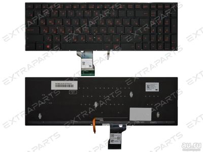Лот: 15988206. Фото: 1. Клавиатура Asus ROG G501JW черная... Клавиатуры для ноутбуков