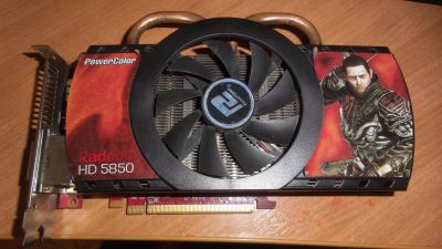 Лот: 14984630. Фото: 1. Видеокарта PowerColor HD5850 1GB... Видеокарты