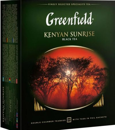 Лот: 14560709. Фото: 1. Greenfield Kenyan Sunrise черный... Чай, кофе, какао
