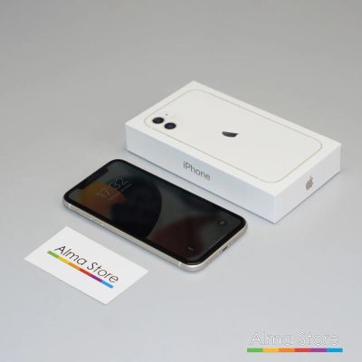 Лот: 19260887. Фото: 1. Apple iPhone 11 128 ГБ White... Смартфоны