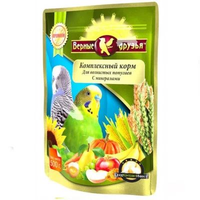 Лот: 14541414. Фото: 1. Верные Друзья 500г корм для волнистых... Корма