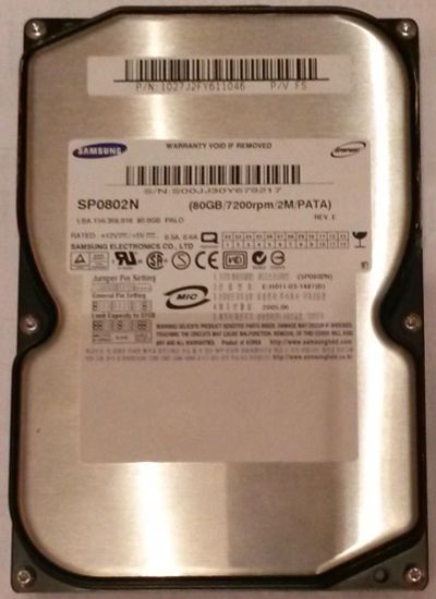 Лот: 4039543. Фото: 1. Samsung 80 gb IDE. Жёсткие диски (HDD)