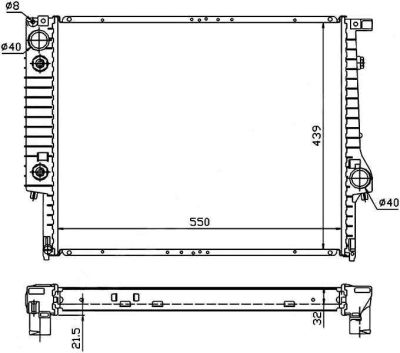 Лот: 3713706. Фото: 1. Радиатор bmw 3-series e30 2.0... Двигатель и элементы двигателя