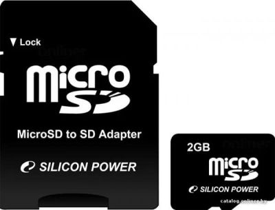 Лот: 4423007. Фото: 1. FD MicroSD 2GB Silicon Power... Карты памяти