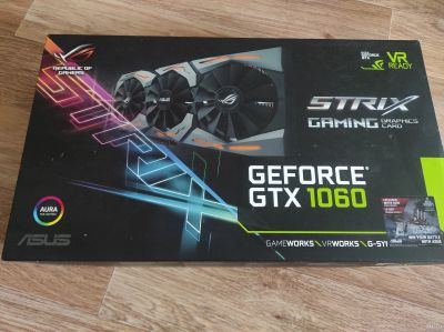 Лот: 17693774. Фото: 1. Asus rog strix 1060 6gb. Видеокарты