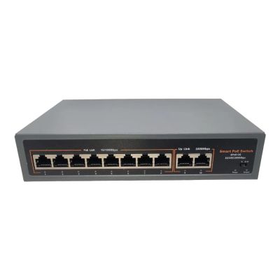 Лот: 24401793. Фото: 1. PoE-коммутатор 8-портовый F0820GBL-A... Видеонаблюдение