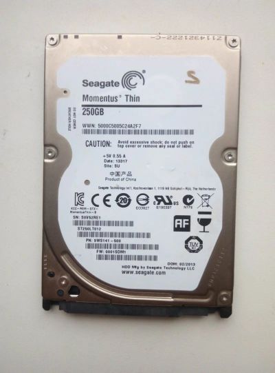 Лот: 14328279. Фото: 1. Жесткий диск 250gb 2.5 Seagate... Жёсткие диски (HDD)