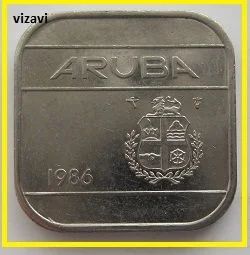 Лот: 17017675. Фото: 1. Аруба 50 центов 1986 (10). Европа