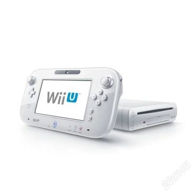 Лот: 2640115. Фото: 1. Игровая приставка WII U + диск... Игровые приставки, консоли