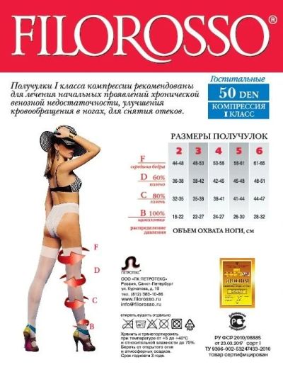 Лот: 12262539. Фото: 1. чулки компрессионные госпитальные... Колготки, чулки