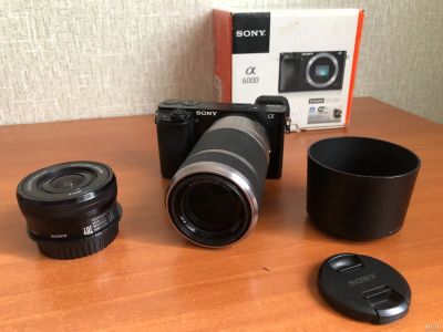 Лот: 18081285. Фото: 1. Фотоаппарат Sony a6000 Kit 16-50... Объективы