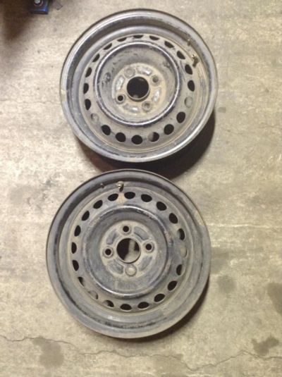 Лот: 7990572. Фото: 1. Штампованные диски r14/4x100,2шт. Диски