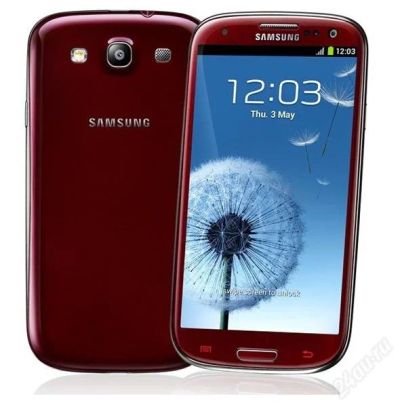 Лот: 2437639. Фото: 1. Samsung Galaxy S3 бордовый. Смартфоны