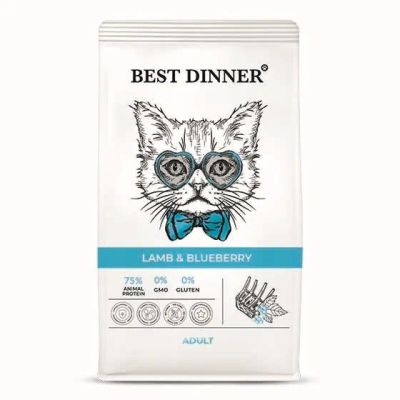 Лот: 24831203. Фото: 1. Best Dinner Adult Cat сухой корм... Корма