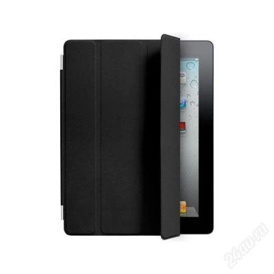 Лот: 998681. Фото: 1. iPad Smart Cover, кожа, чёрный. Чехлы, бамперы
