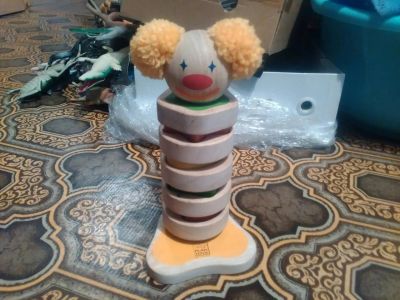 Лот: 7465863. Фото: 1. Пирамидка клоун I*m Toy. Развивающие