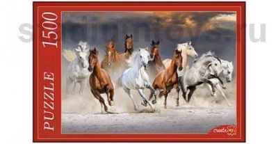 Лот: 11423322. Фото: 1. Пазлы 1500эл. Андалузские лошади... Пазлы
