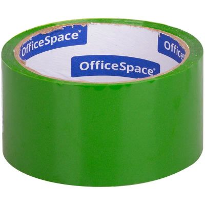 Лот: 20035337. Фото: 1. Скотч 48*40м.*45мкм. зеленый OfficeSpace... Другое (канцелярские и офисные товары)