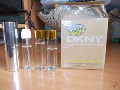 Лот: 3457318. Фото: 1. DKNY Be Delicious 3 по 20мл Дорожный... Женская парфюмерия