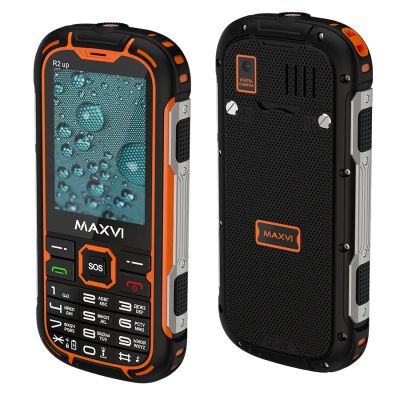 Лот: 25580889. Фото: 1. Сотовый Maxvi R2 up Orange 2sim... Кнопочные мобильные телефоны