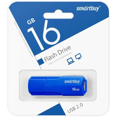 Лот: 20885241. Фото: 1. USB Flash SmartBuy CLUE 16GB синий... Карты памяти
