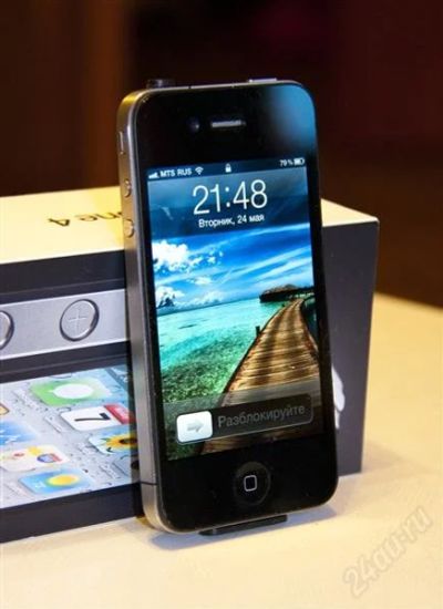 Лот: 954311. Фото: 1. iphone 4g 32 gb (без привязки... Смартфоны