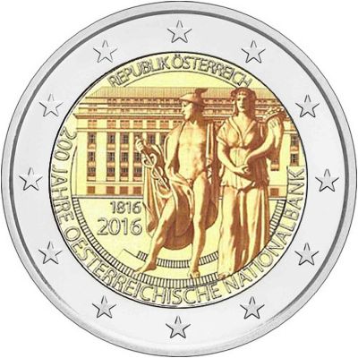 Лот: 15572285. Фото: 1. 2 евро 2016 Банк Австрии AU. Германия и Австрия