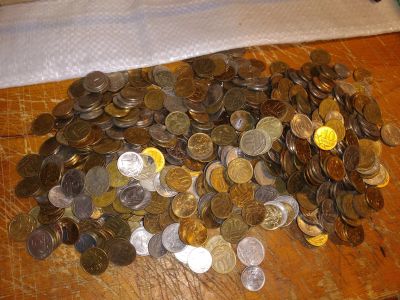 Лот: 16086615. Фото: 1. одним лотом....мелочь 10 коп -507... Россия после 1991 года